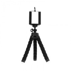 Trepied Mini Flexibil pentru Smartphone, Ajustabil si usor de Transportat, 3 brate prindere, format compact, 8,5 cm