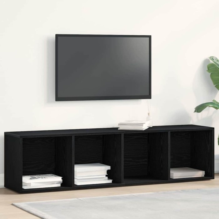 vidaXL Dulap pentru cărți Stejar negru 36 x 30 x 143 cm Lemn compozit