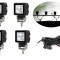 4 x LED Lumini de lucru DRL Hallo Lampe 12V 24V pentru Camion tractor Suv 4x4 Flood Beam Alb
