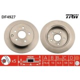 Set disc frana Toyota Avensis ( T25) 04.03-11.08, Avensis Estate ( T25) 04.03-11.08, Avensis Sedan ( T25) 01.03-11.08, Spate, 280X10mm, plin, TRW