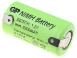 Acumul: Ni-MH SubC 1,2V 2200mAh urechi pentru lipire &Oslash;23x43mm