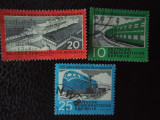 DDR- Transport pe calea ferata-serie completa-stampilate, Stampilat