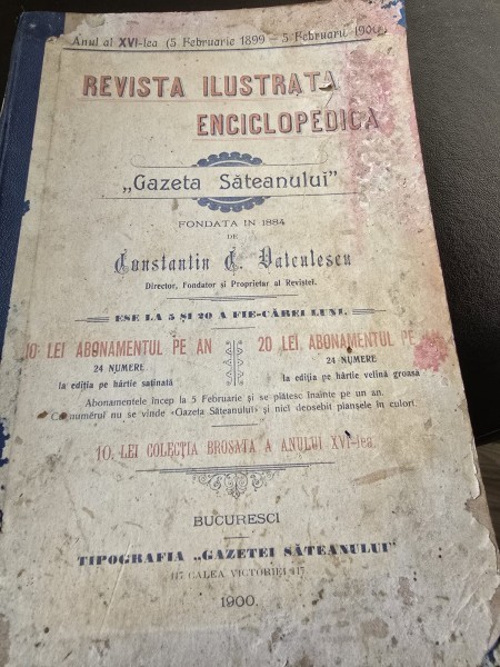 Revista Ilustrata Enciclopedica Gazeta Sateanului - XVI 1899-1990 - 23 numere colegate, (1-24)