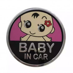 Embleme metalice baby in car foto