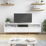 Cumpara ieftin Comodă TV, alb, 150x30x44,5 cm, lemn prelucrat