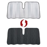 Parasolar Parbriz Auto cu Straturi Multiple, 150x70cm, Argintiu/Negru, CMCLASS