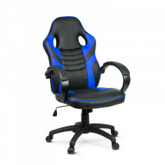 Scaun gamer cu cotiere - albastru - 71 x 53 cm / 53 x 52 cm Best CarHome foto