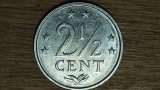 Antilele Olandeze - moneda de colectie exotica - 2 &amp;1/2 cent / cents 1979 - senzationala !