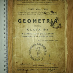 CARTE - VECHE/ MANUAL - GEOMETRIE PENTRU CLASA A II A - CONST. ARGINTEANU