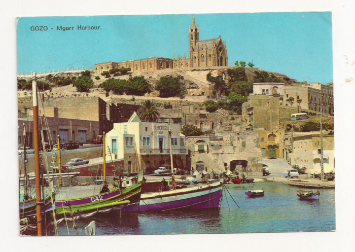 AM2- Carte Postala - MALTA - Gozo, Mgarr Harbour, circulata 1969