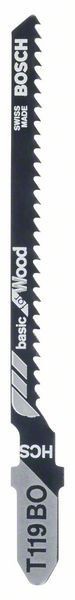 Bosch Set 5 panze ferastrau vertical T 119 BO Basic for Wood, 83mm ProAdvanced PowerfulTools