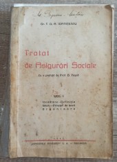 Tratat de asigurari sociale - T. D. R. Ioanitescu// 1942
