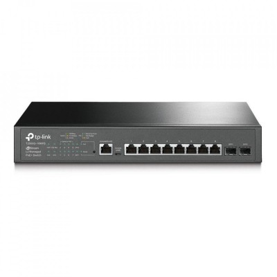 TP-Link T2500G-10MPS JetStream 8-Port Gigabit PoE+ L2 Managed Switch 2 x SFP foto
