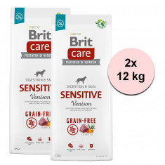 Brit Care Dog Grain-free Sensitive Venison 2 x 12 kg