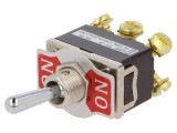 Comutator basculant DPDT R13-29 - 10A/250VAC, 2 poziții stabile