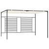 VidaXL Pavilion grădină acoperiș retractabil crem 3x4x2,3 m 180 g/m&sup2;