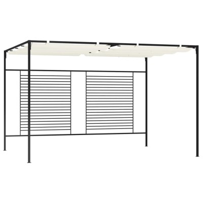 Gossi pavilion gradina acoperis retractabil crem 3x4x2,3 m 180 g/m2 foto