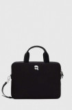 Karl Lagerfeld geanta laptop culoarea negru