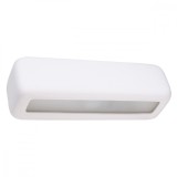 Lampă De Perete Subani Alb Ceramică 1 Bec Dreptunghiular Modern De Interior