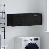 vidaXL Dulap de perete Stejar negru 100 x 36.5 x 35 cm Lemn compozit