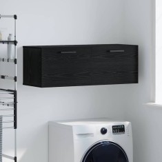 vidaXL Dulap de perete Stejar negru 100 x 36.5 x 35 cm Lemn compozit