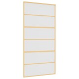 Cumpara ieftin Usa glisanta, auriu, 102,5x205 cm, sticla ESG mata si aluminiu