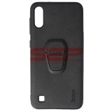 Husa Samsung Galaxy A10, TPU Leather Hoco., Protectie Premium, Neagra