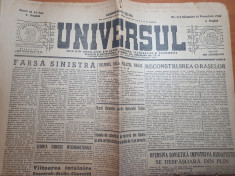 ziarul universul 18 noiembrie 1944-art. regele mihai,hitler si goering.razboiul foto