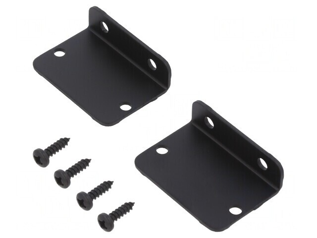 Set 2 M&acirc;nere Aluminiu Negre 1455DFBK