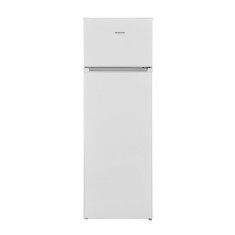 Frigider cu doua usi Heinner HF-V242E++, Less Frost, 242 L, Clasa energetica E, Iluminare LED, Clasa E, H 161 cm, Alb