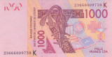 Bancnota Statele Africii de Vest 1.000 Franci 2023 - P715K UNC ( Senegal )