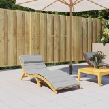 Gossi perna de sezlong, gri, 180x60x3 cm, textil oxford