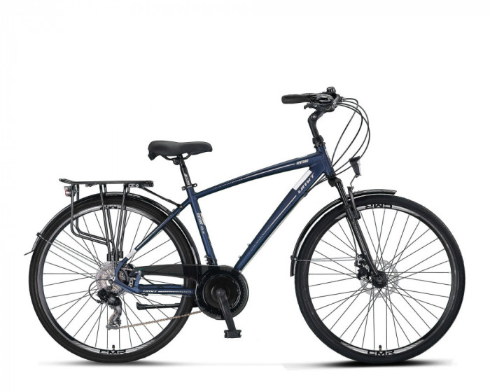 Bicicleta City Umit Ventura, M-510-ATB-S, culoare albastru/gri, roata 28&quot;, cadru PB Cod:32836510001