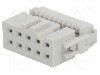 Conector IDC, 10 pini, pas pini 2.54mm, AMPHENOL - 71600-110LF