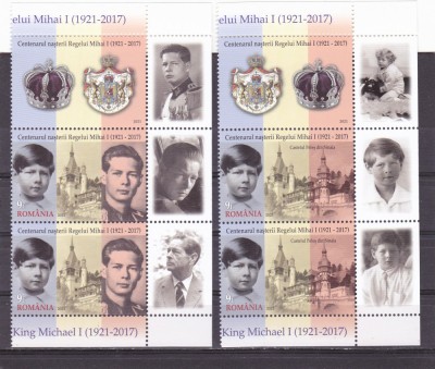 ROMANIA 2021 - CENTENARUL NASTERII REGELUI MIHAI I, VINIETA 2, MNH - LP 2343. foto