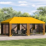 vidaXL Foișor pentru Grădină 6 x 3 m Galben Poliester și oțel 190 3376014