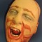 Cap marime naturala detalii realistice Don Post Studios 2008 Halloween Horror Mask burete acoperit cu cauciuc stare buna, burete vizibil doar la gat