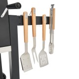Set Accesorii Grătar Naterial, Inox și Lemn, 44 cm