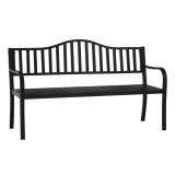 Cumpara ieftin Banca de gradina cu masa din fier neagru DAGNO 150x60x85 cm