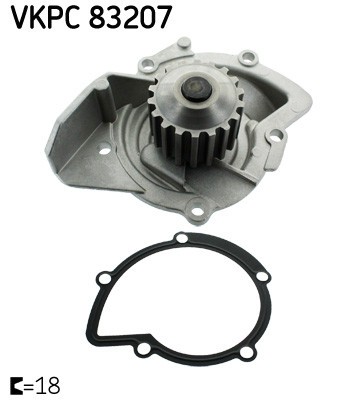 SKF VKPC 83207 Pompă de apă, răcire motor foto