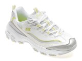 Cumpara ieftin Pantofi sport SKECHERS albi, D LITES, din piele ecologica