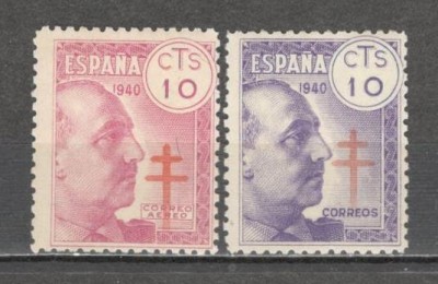 Spania.1940 Timbre cu taxa obligatorie-Campanie impotriva tuberculozei SS.281 foto