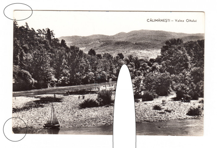 CP Calimanesti - Valea Oltului, RPR, circulata 1962, animata, stare foarte buna
