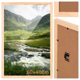 Rama foto 40x60 cm Ruhhy din lemn natur pentru postere si puzzle