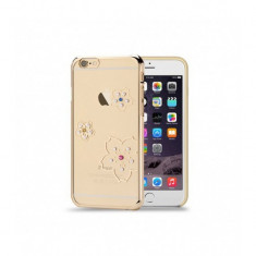 Husa capac astrum blossoming apple iphone 6/6s gold swarovski foto