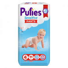 Scutece-chilotel Pufies Pants Sensitive Maxi, Marimea 4, 9-15 kg, 46 buc foto