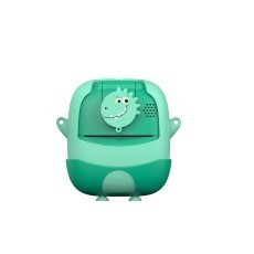Camera Instantanee pentru Copii, Flippy, cu Functie de Printare, cablu USB-C, Bluetooth, compatibil iOS/Android, Imprimare APP, Model Dinozaur, Verde foto
