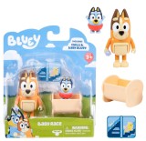 Set 2 figurine - Bluey - Baby Race: Chilli &amp; Baby Bluey | Moose Toys