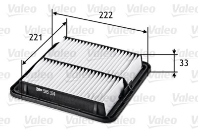 VALEO 585334 Filtru aer foto