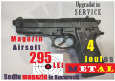 Pistolul A I R S O F T Taurus Beretta upgradat 4Joules CO2 foto